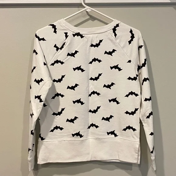 Black and White Bats Sweatshirt - Picture 2 of 3